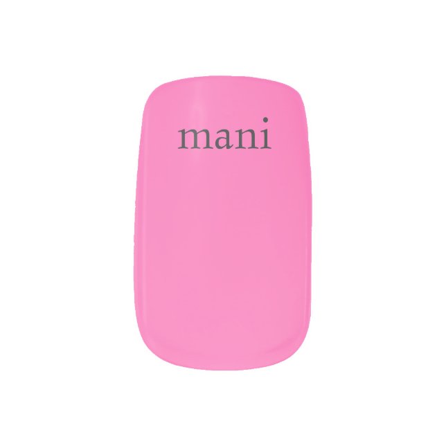 Pink Minx Nail Art (Left Thumb)