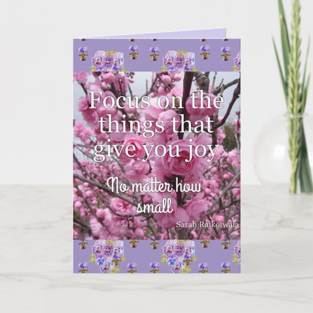 Pink Miracle of Love Flower Floral Photo art Card (Front)