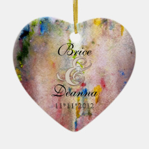 Pink Mist Champagne Wedding Favor Ornament