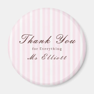Pink Mist - Personalised Thank You Teacher Magnet