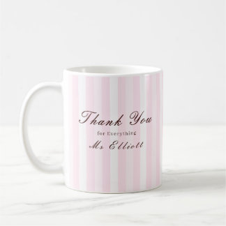 Pink Mist - Personalised Thank You Teacher Mug