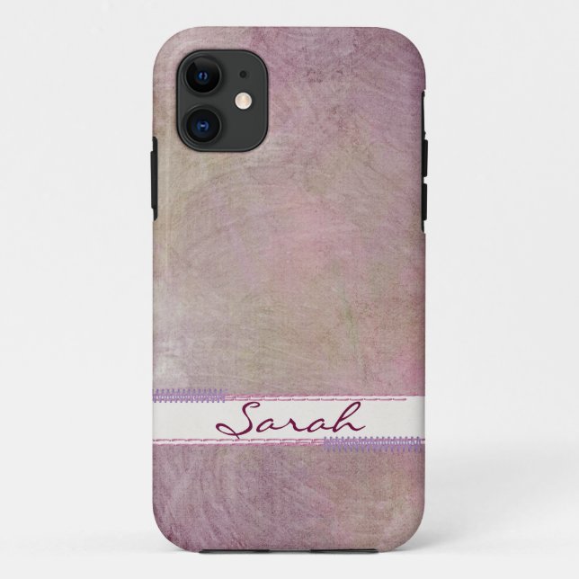 Pink Mist with nameplate Case-Mate iPhone Case (Back)