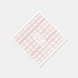 Pink Mix Plaid Napkins