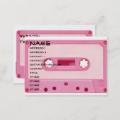 Pink Mix Tape Business Card (Front/Back)