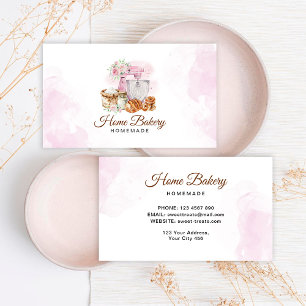 Pink Mixer Sourdough Loaf Bakery  Business Card