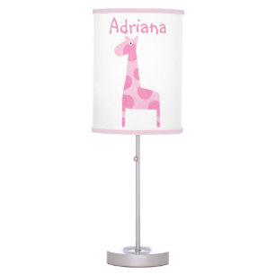 Pink Mod Baby Giraffe Lamp