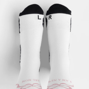 Pink Modern Bows Retro New Mom Baby Girl  Socks