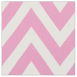 Pink Modern Chevron Large Scale Fabric