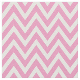 Pink Modern Chevron Stripes Fabric