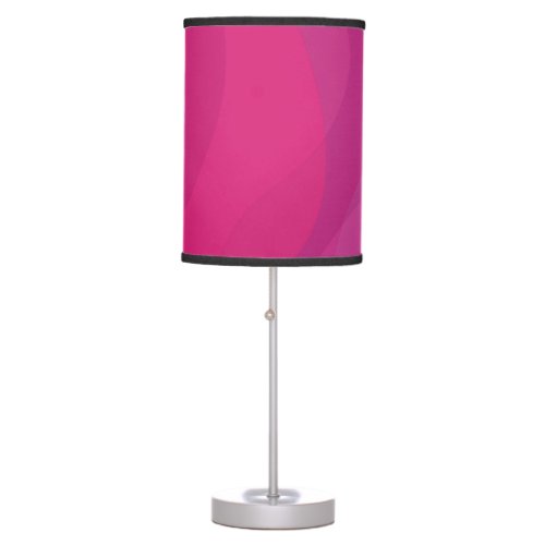 Pink modern cool trendy urban wavy illustration table lamp