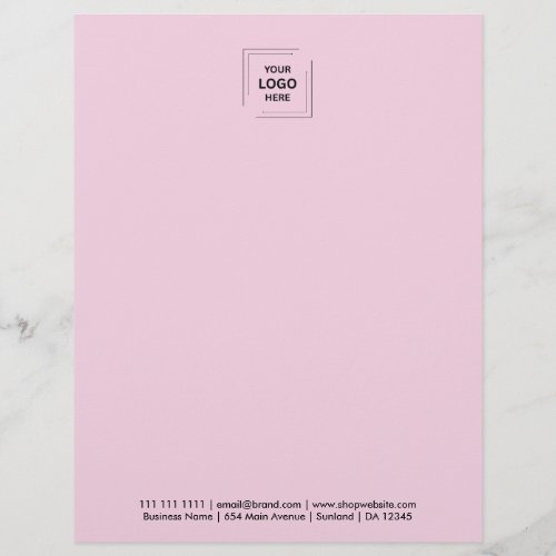 Pink Modern Corporate Business Letterhead Design