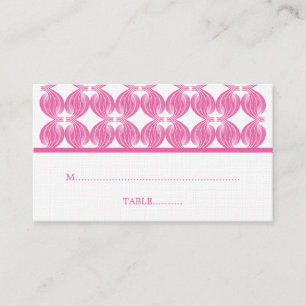Pink Modern Deco Place Card