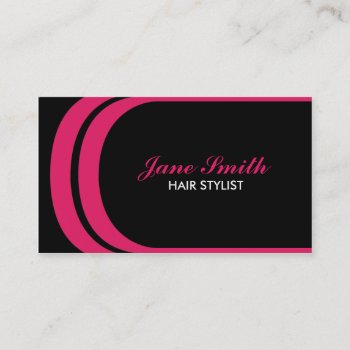 Pink Modern Elegant Professional Classy Business Card by Lamborati at Zazzle