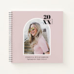 Pink Modern Photo Arch Graduation Party Guest Book at Zazzle