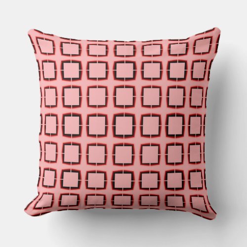 Pink modern texture throw pillow