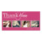 PINK MODERN THANKS | WEDDING THANK YOU CARD