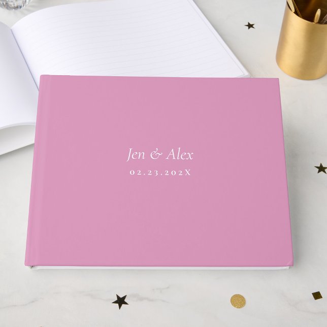 Pink Modern Wedding Guest Book (Creator Uploaded)
