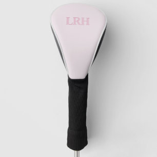 Pink Modern Women’s Monogram Golf Driver Cover