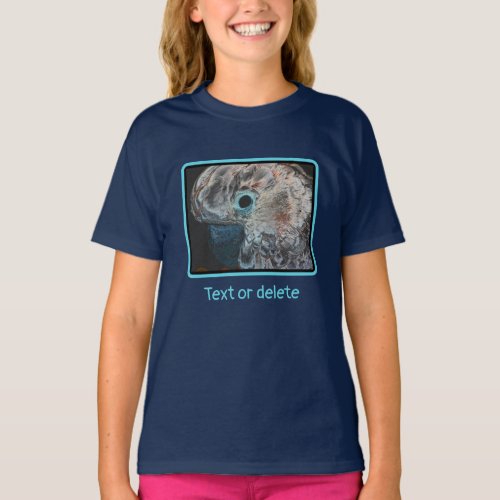 Pink Moluccan Cockatoo Parrot Art Personalized T_Shirt