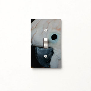 Pink Moluccan Cockatoo Parrot Face Animal Light Switch Cover