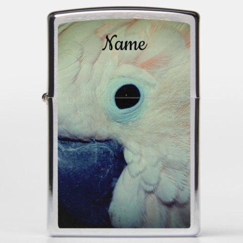 Pink Moluccan Cockatoo Parrot Personalized Zippo Lighter