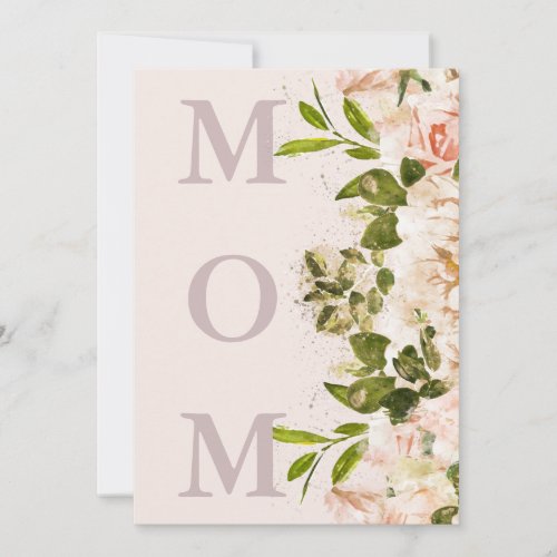 Pink MOM Floral Elegance Happy Mothers Day