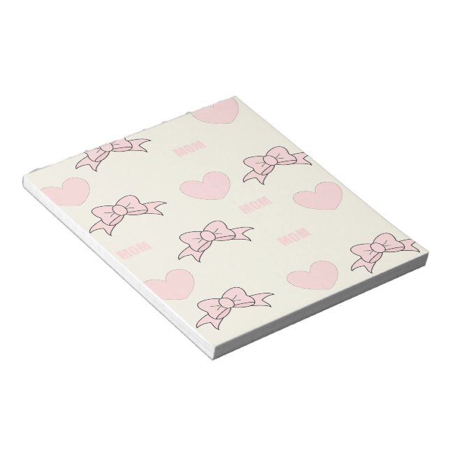 Pink mom pattern notepad (Angled)