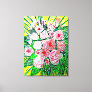 Pink Monochromatic Premium Wrapped Canvas (Gloss) Print