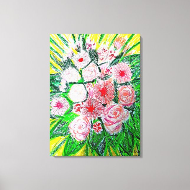 Pink Monochromatic Premium Wrapped Canvas (Gloss) Print (Front)