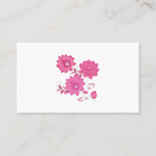 Pink Monogram Business Cards Girly & Elegant