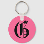 Pink Monogram G Keychain