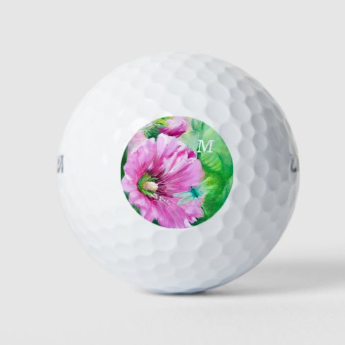 Pink Monogram Golf Balls