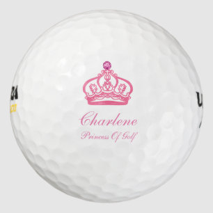 Pink Monogram Golf Golf Balls