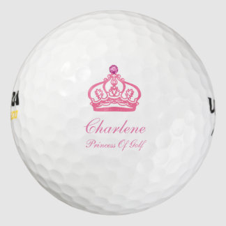 Pink Monogram Golf Golf Balls