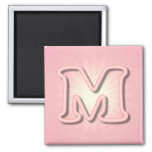 Pink Monogram M Magnet