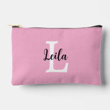 Pink Monogram Name Script Personalized Design