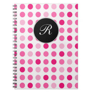 Pink Monogram Notebook Journal