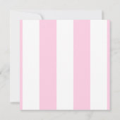 Pink Monogram Surprise Baby Shower Invitation (Back)