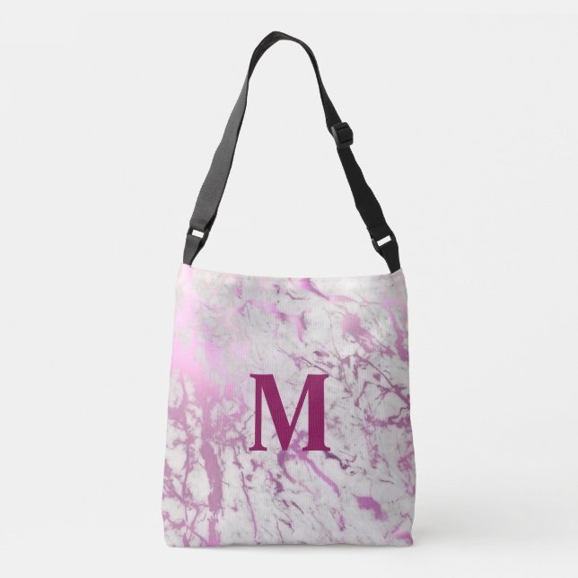 Pink monogram Wedding Totte Bag (Back)