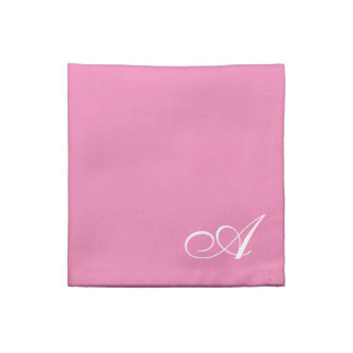 Pink Monogrammed Cloth Napkins