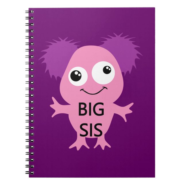Pink Monster Big Sister Notebook (Front)