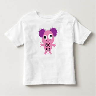 Pink Monster Big Sister Toddler T-shirt
