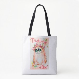 Pink monsters Love message Woman's bag