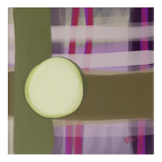 Pink Moon Contemporary Expressionist Abstract Acrylic Print