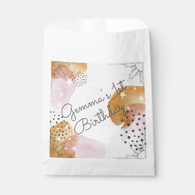 Pink Moon Favor Bag (Front)