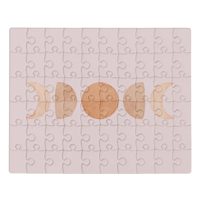 Pink Moon Phases Puzzle (Puzzle Horizontal)