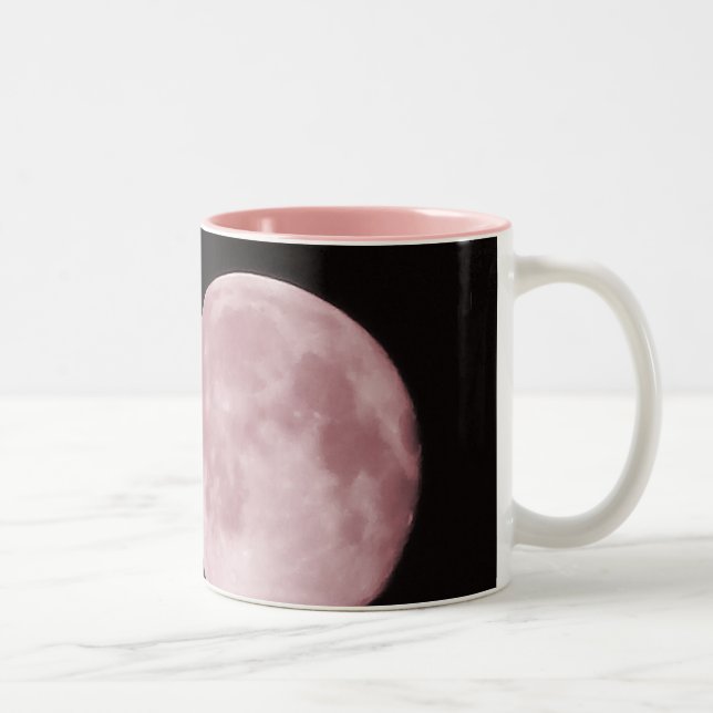 Pink Moon Two-Tone Coffee Mug (Right)