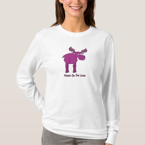 Pink Moose on the Loose T_Shirt