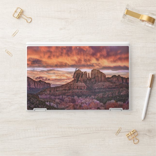 Pink Morning Glory HP Laptop Skin (Desk)