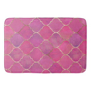 Pink Moroccan Bath Mat